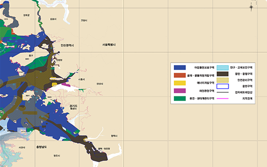 경기 해양공간관리계획 구역