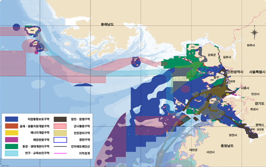 인천 해양공간관리계획 구역
