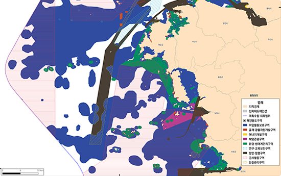 충남 해양공간관리계획 구역